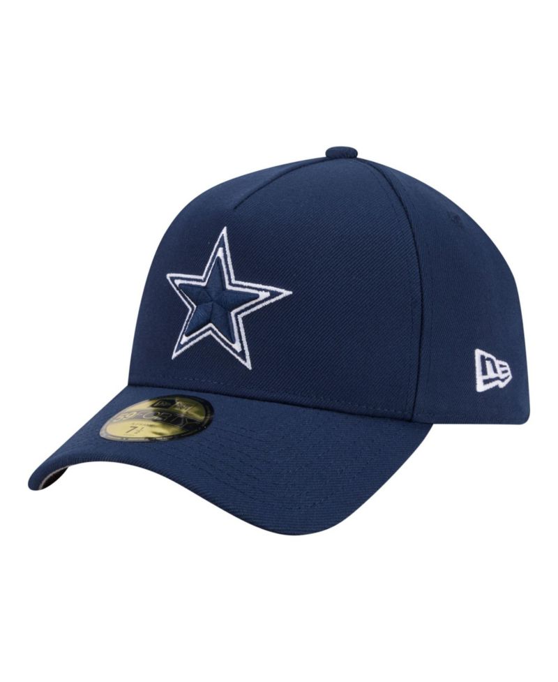 Men's Navy Dallas Cowboys A-Frame 59FORTY Fitted Hat