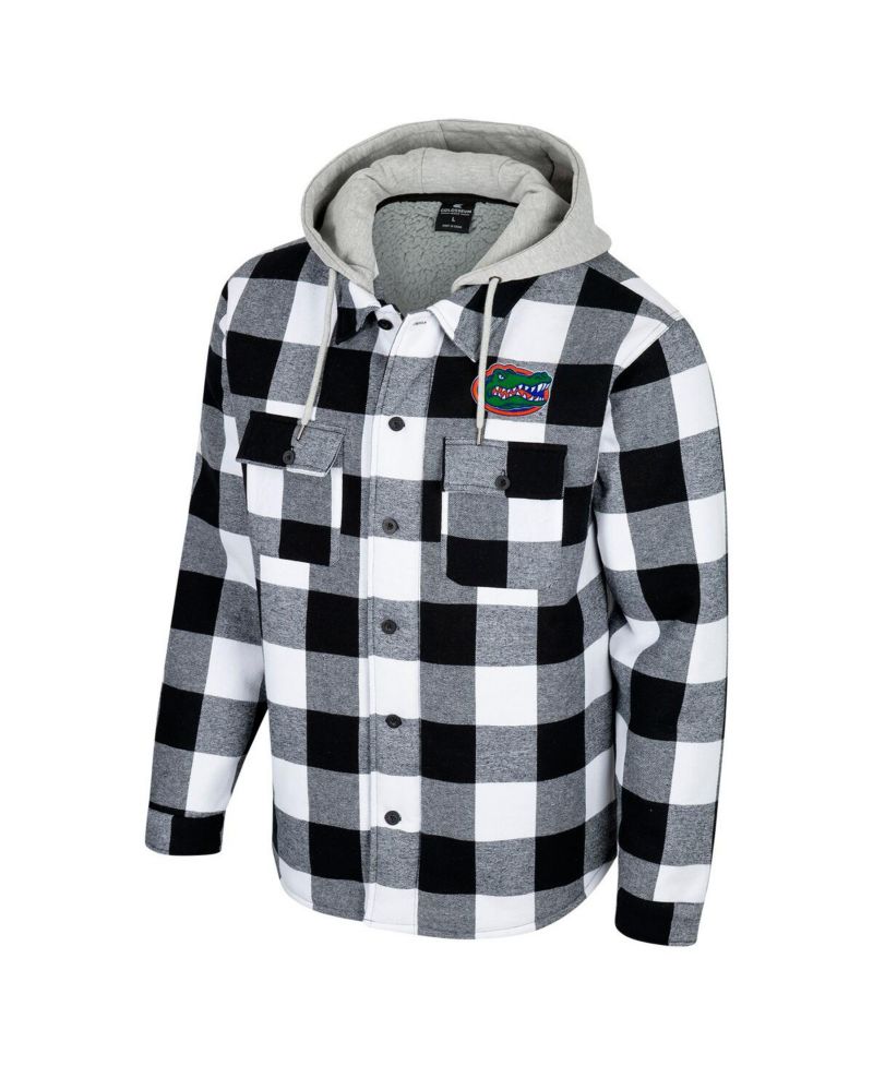 Men's Black/White Florida Gators Buffalo Plaid Full-Zip Jacket