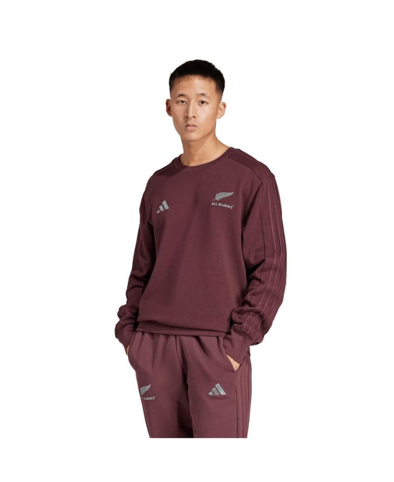 Men's Maroon New Zealand Rugby All Blacks Pullover Sweatshirt