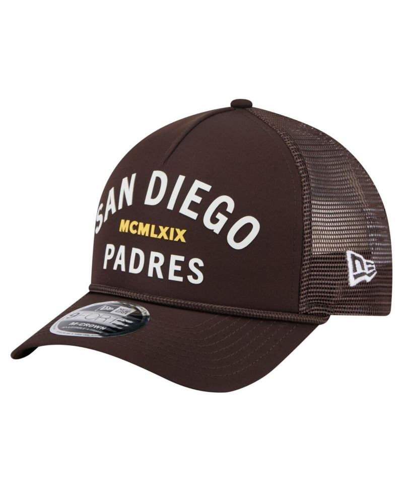 Men's Dark Brown San Diego Padres Minimalist 9FORTY A-Frame Adjustable Hat