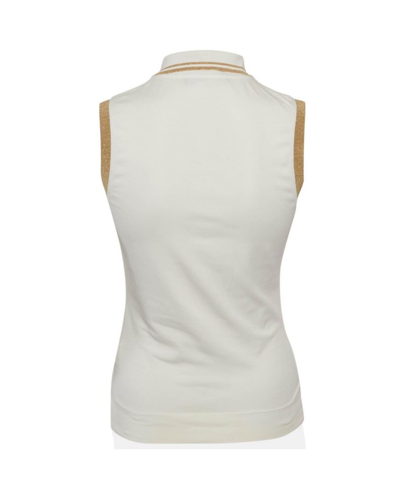 Women's Jersey Ruffled Sleeveless T-Shirt