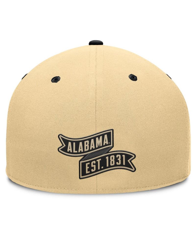 Men's Gold/Black Alabama Crimson Tide Balance Fitted Hat