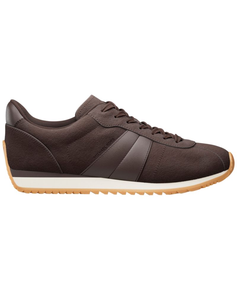 Men's Rhodes Stripe Trainer Suede Lace-Up Sneakers
