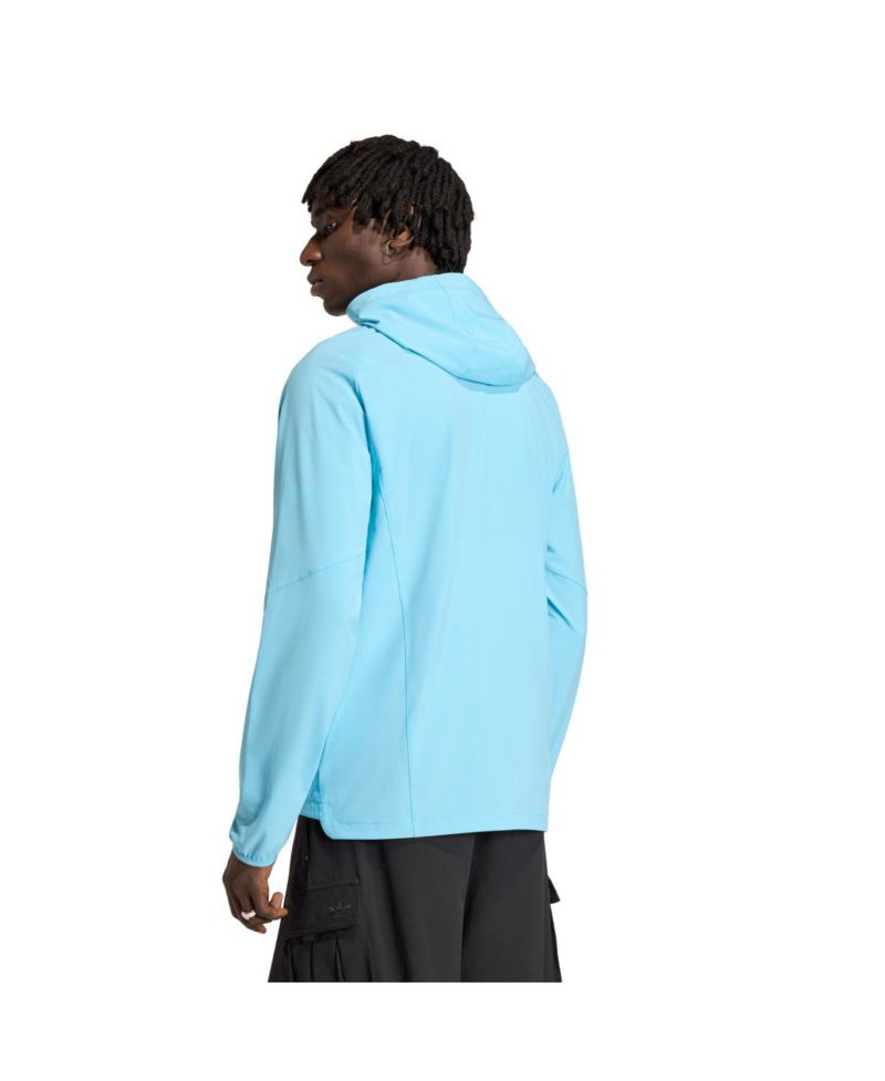 Men's Light Blue Minnesota United FC Tiro Travel Full-Zip Hooded Windbreaker Jacket
