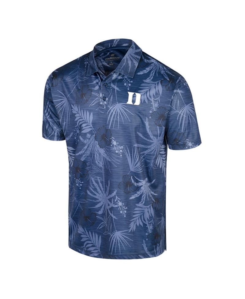 Men's Royal Duke Blue Devils Palms Team Polo Shirt