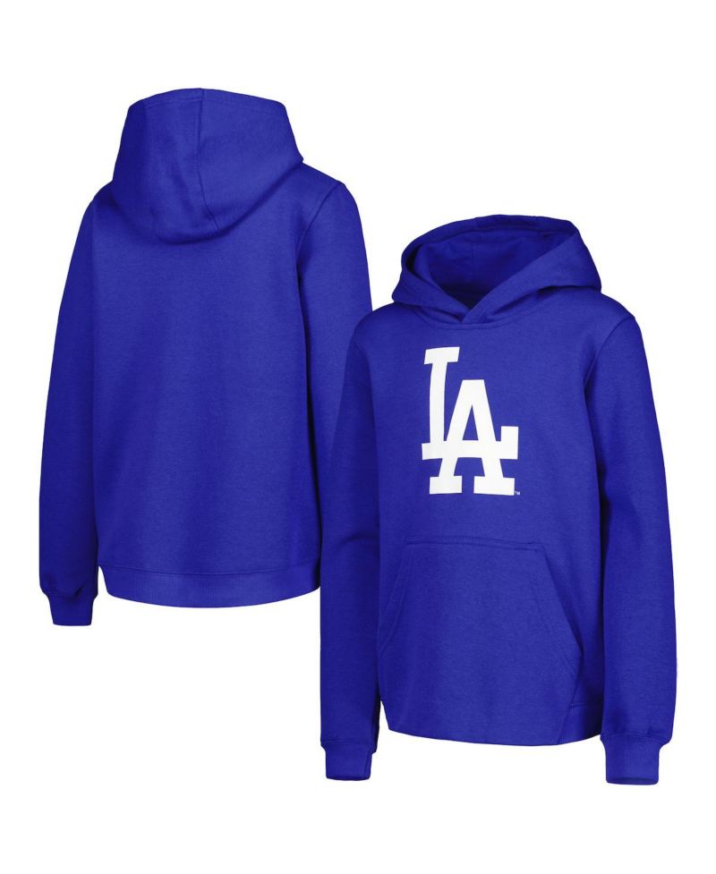 Толстовка-пуловер с логотипом основной команды Royal Los Angeles Dodgers для больших мальчиков и девочек
