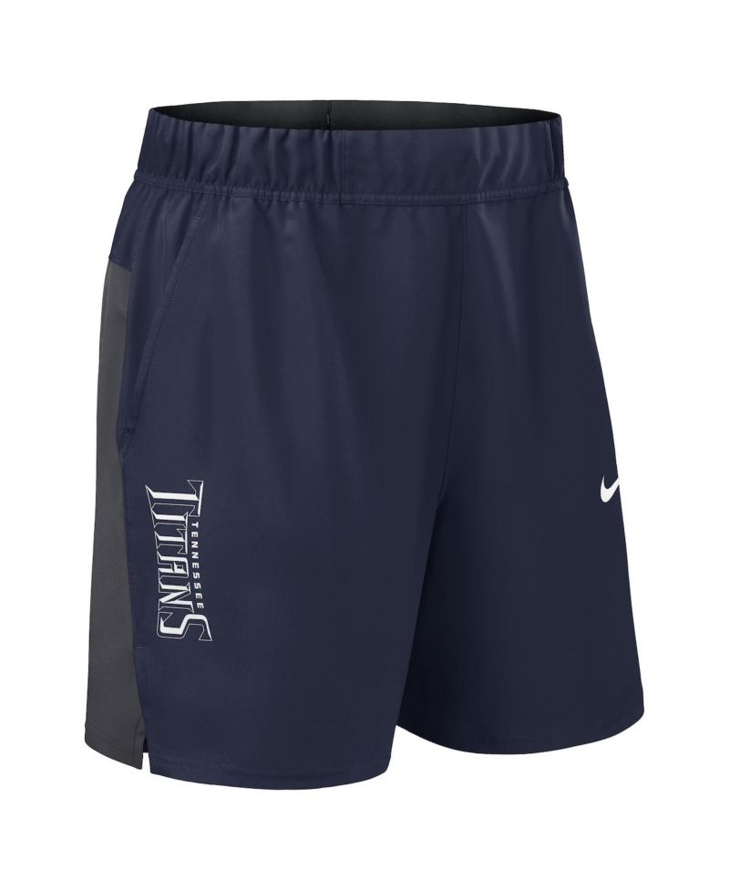Men's Navy Tennessee Titans Woven Victory Performance Shorts