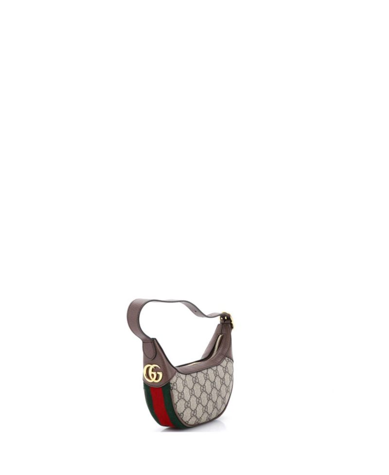Mini Ophidia Half Moon Bag GG Coated Canvas