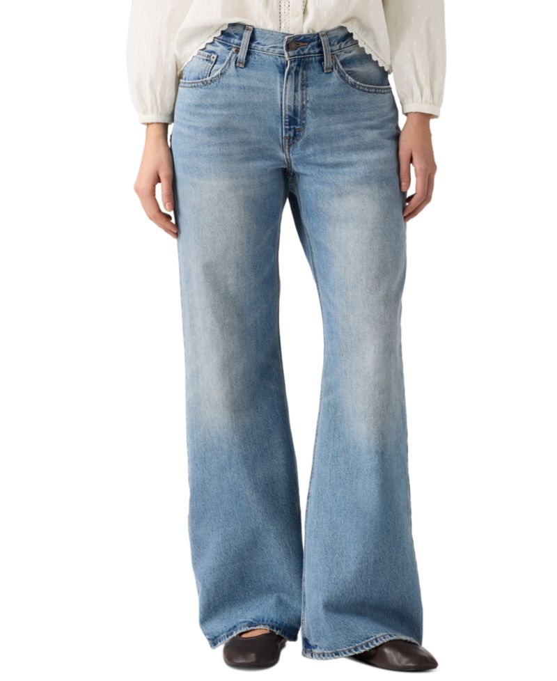 Women's Premium Mid-Rise Loose Bootcut Jeans