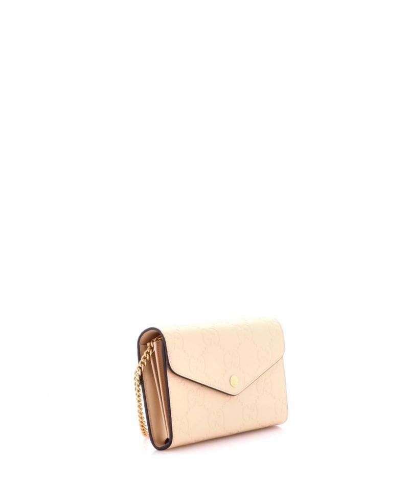 Envelope Wallet on Chain Guccissima Leather