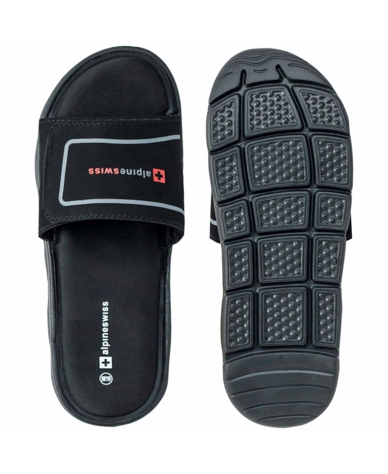 Men's Gabe Cloud Slide Sandals For Men Shock-Absorbing Foam Insole With Arch Support Adjustable Strap Waterproof Anti-Slip Recovery Slides