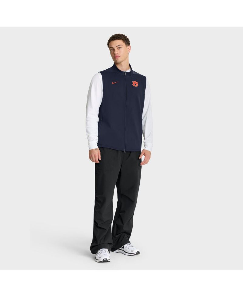 Men's Navy Auburn Tigers Primetime Victory Full Zip Vest