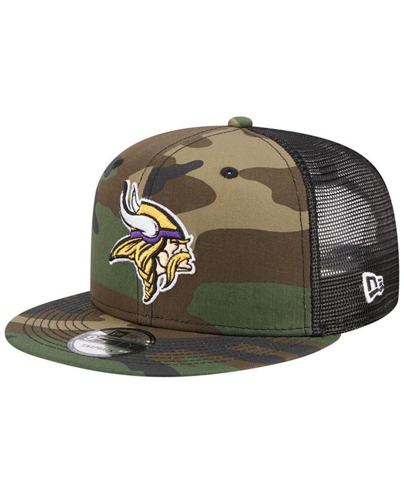 Men's Camo Minnesota Vikings Main Trucker 9FIFTY Snapback Hat