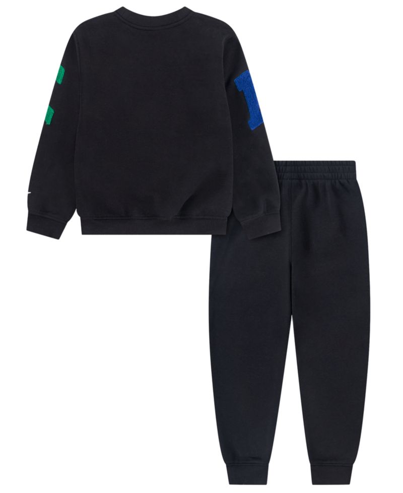 Boys' 2T-7 Fleece Crewneck Sweatshirt and Joggers, 2-Piece Set
