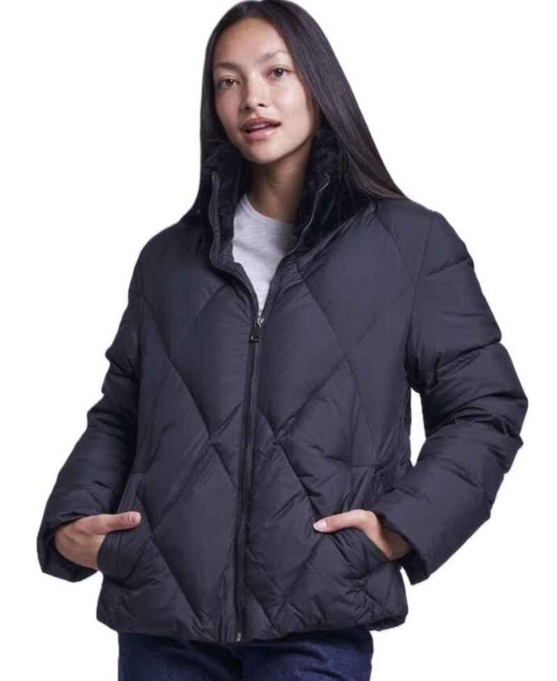 Women's Quilted down cropped jacket