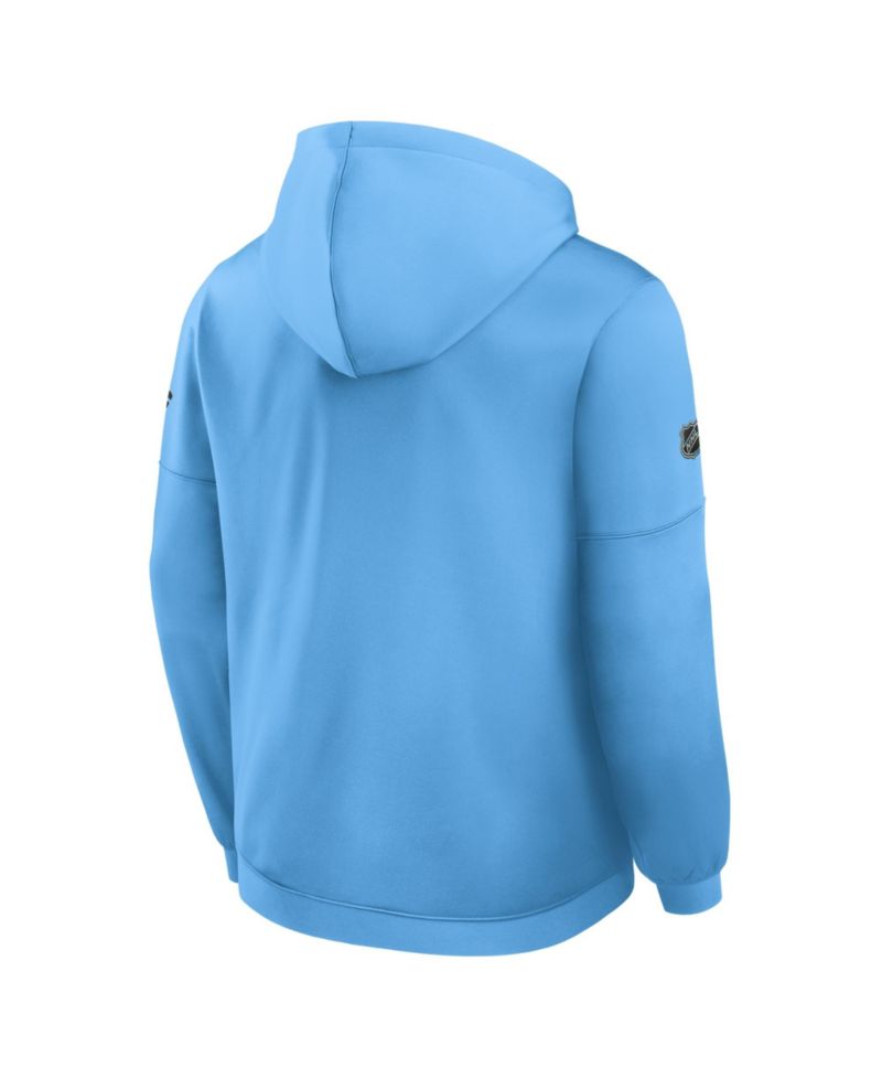 Men's Light Blue Utah Mammoth Authentic Pro Rink Fleece Pullover Hoodie