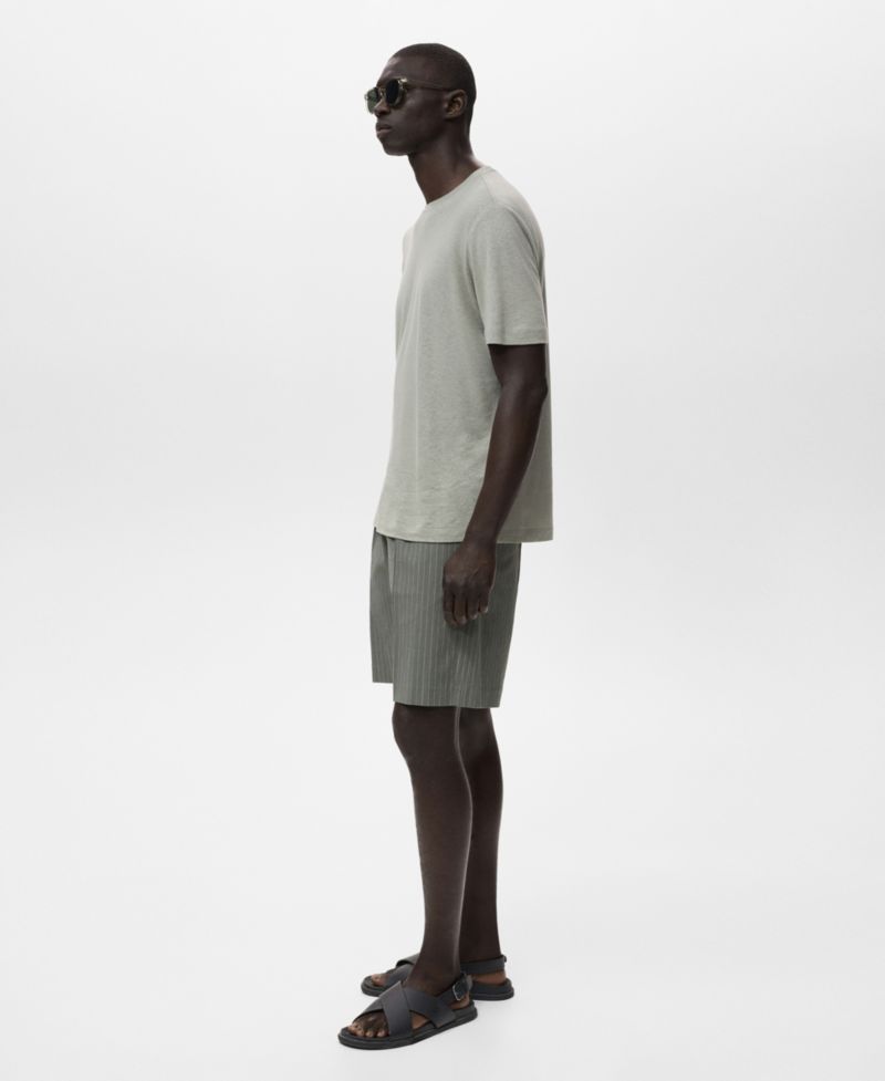 Men's Slim-Fit Chino Cotton Bermuda Shorts