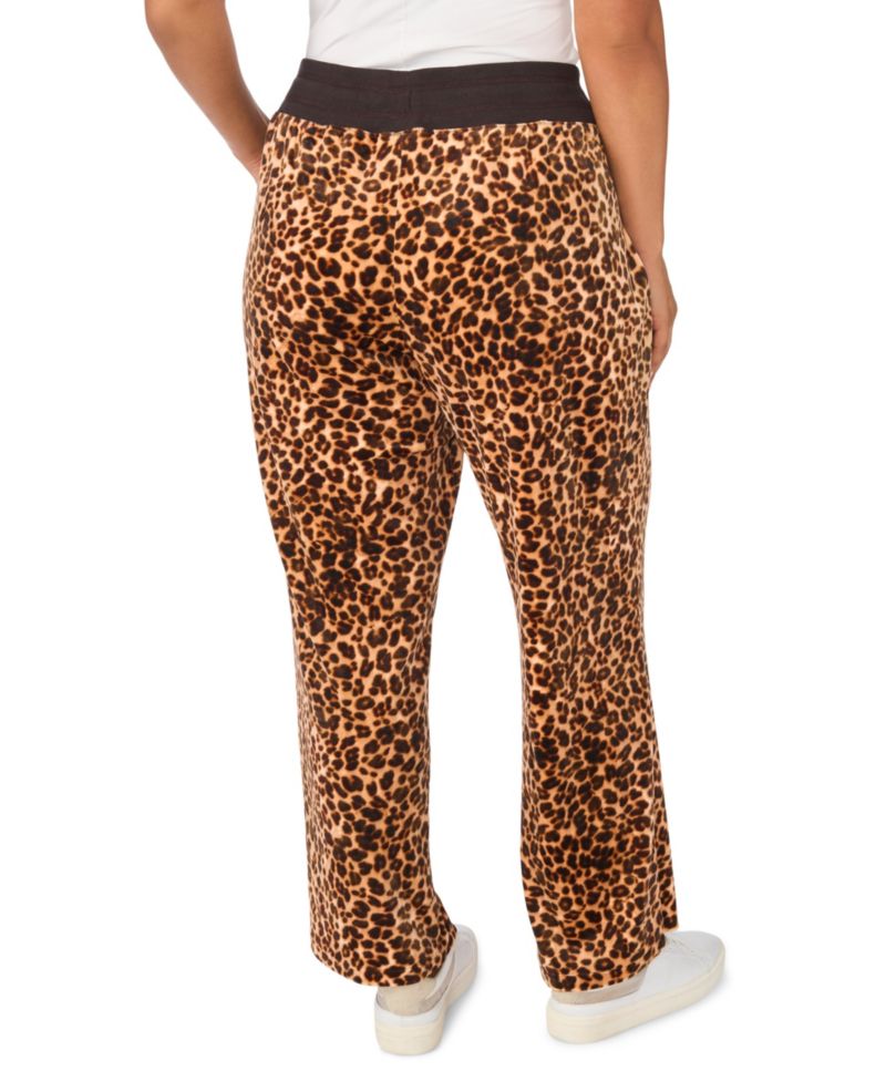 Plus Size Straight-Leg Drawstring Lounge Pants