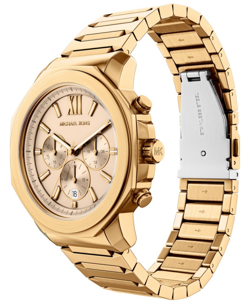 Men's Prescott Chronograph Gold-Tone Stainless Steel Watch, 44mm