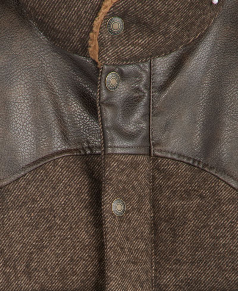 Men's Quilted Mixed-Media Rancher Jacket
