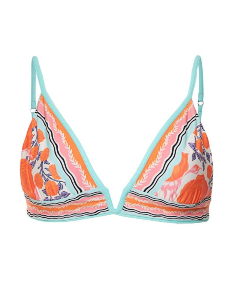 Women's Paradiso Full-Coverage Longline Reversible Eyelet Bikini Top