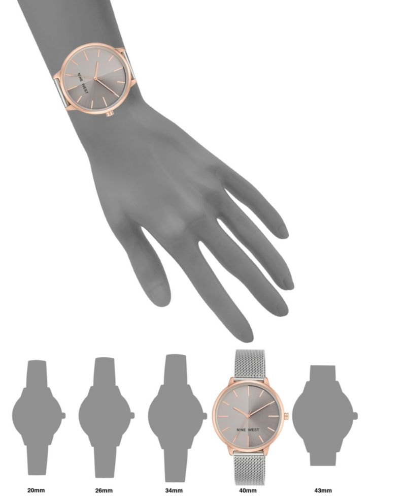 Women's Two-Tone Mesh Bracelet Watch 40mm