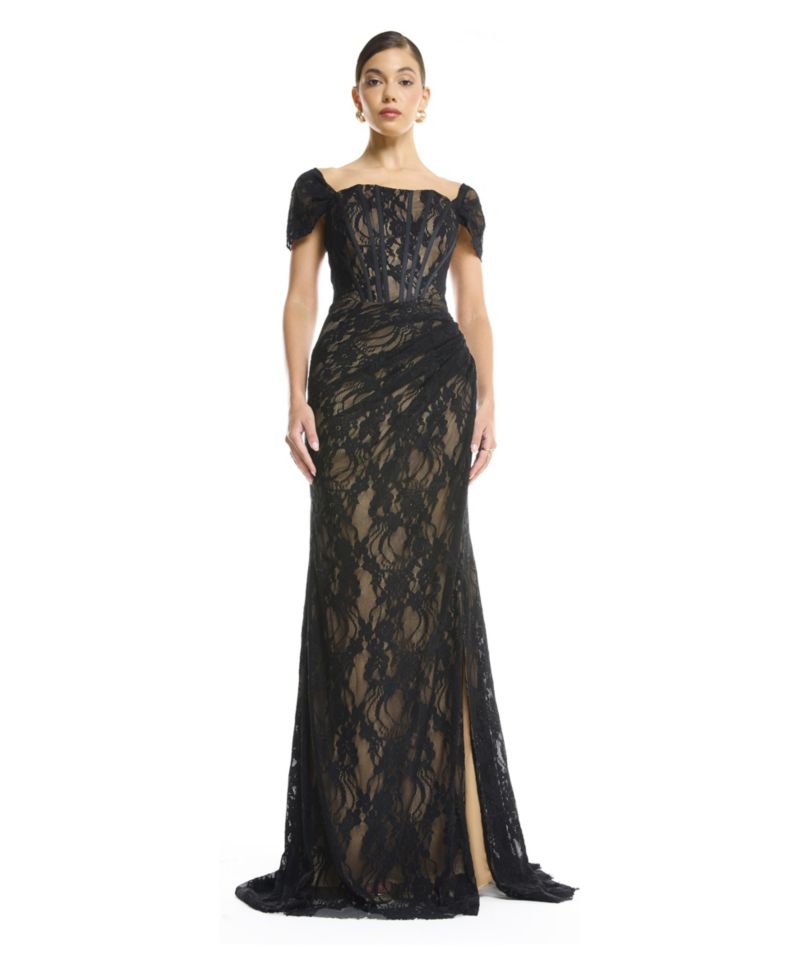 Women's Off-Shoulder Lace Mermaid Gown