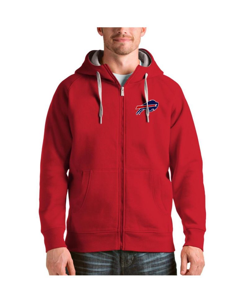 Men's Red Buffalo Bills Victory Full-Zip Hoodie