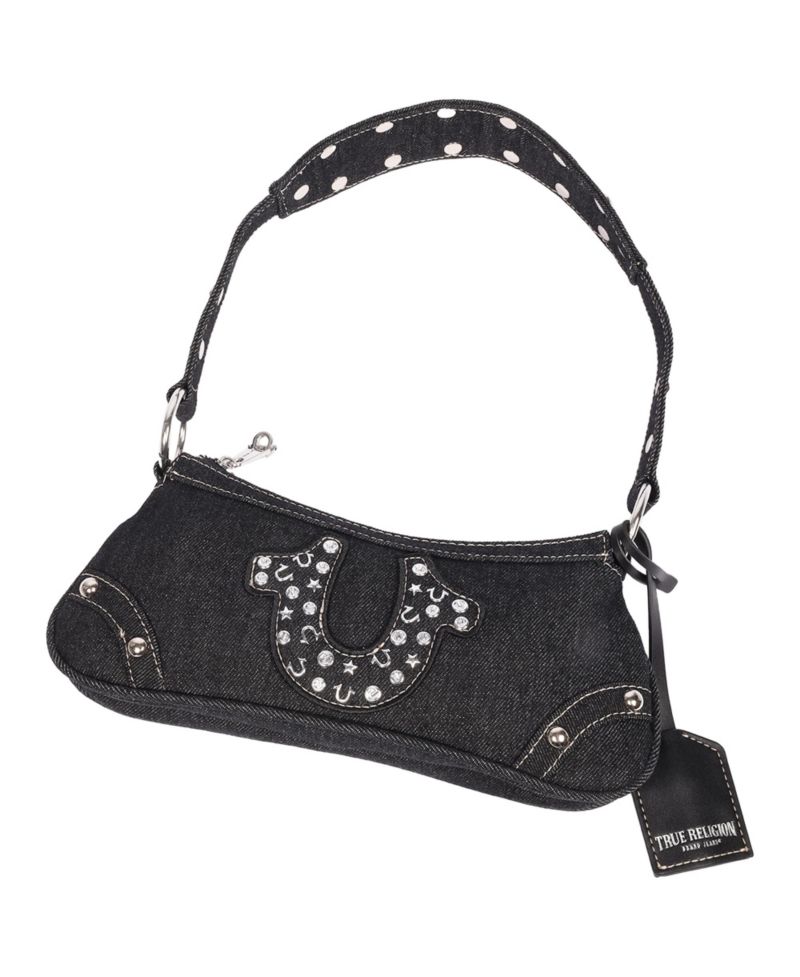 Horseshoe Denim shoulder bag