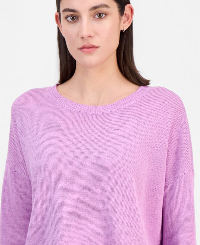Women's Linen & Cotton Relaxed Sweater