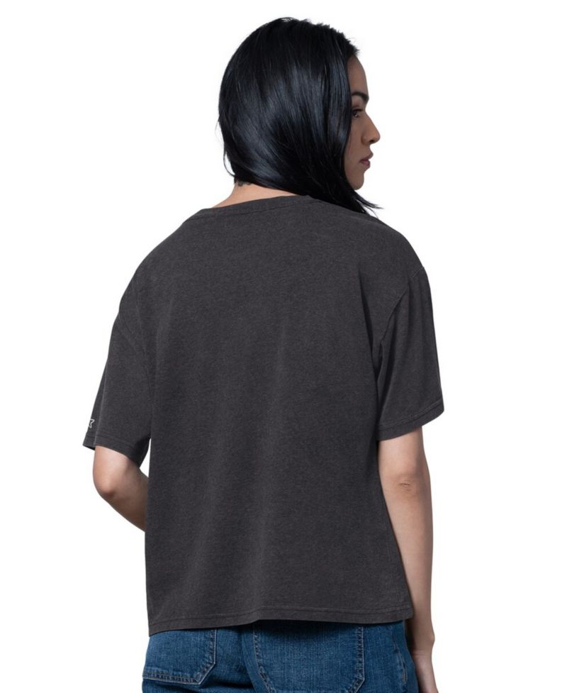 Women's Heather Black Boston Bruins Oversized Hall of Fame T-Shirt
