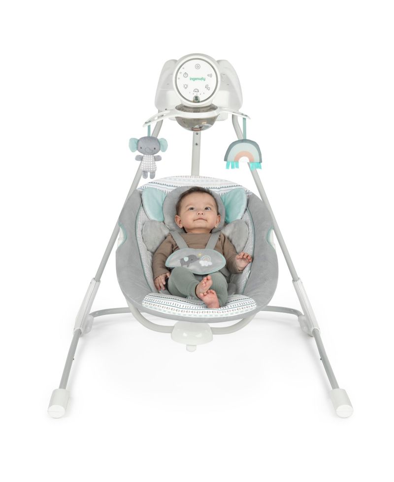 InLighten 5-Speed Baby Swing - Swivel Infant Seat