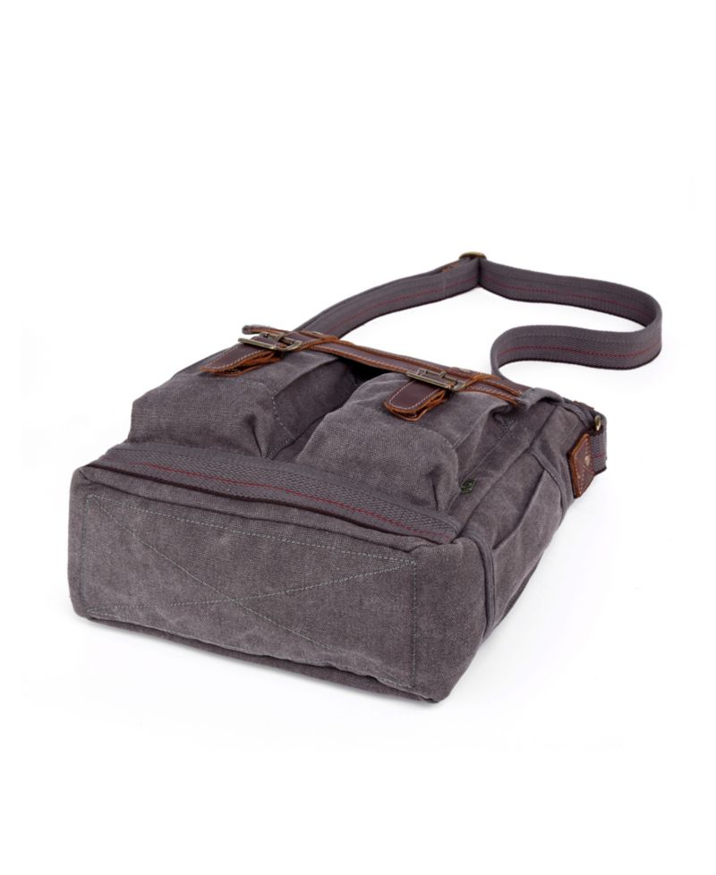 Turtle Ridge 4-Pocket Canvas Crossbody Bag