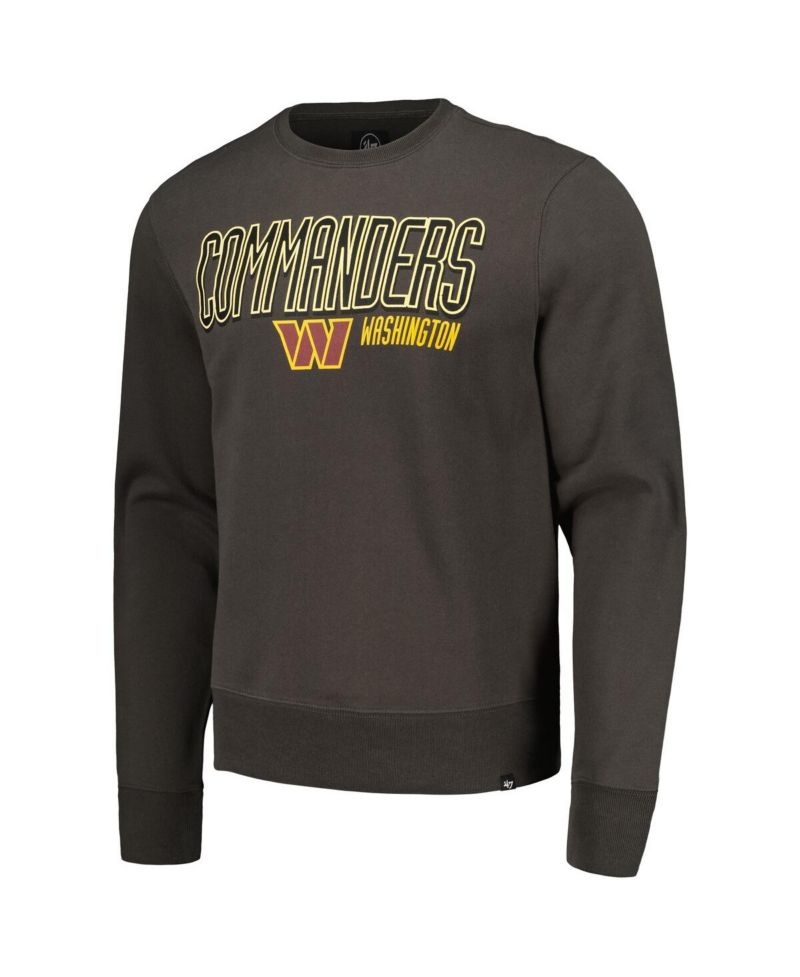 Men's Charcoal Washington Commanders Locked In Headline Pullover Sweatshirt