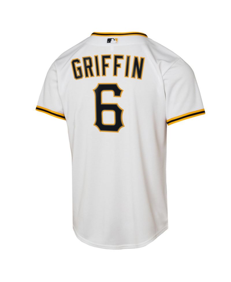 Big Boys and Girls Konnor Griffin White Pittsburgh Pirates Home Replica Jersey