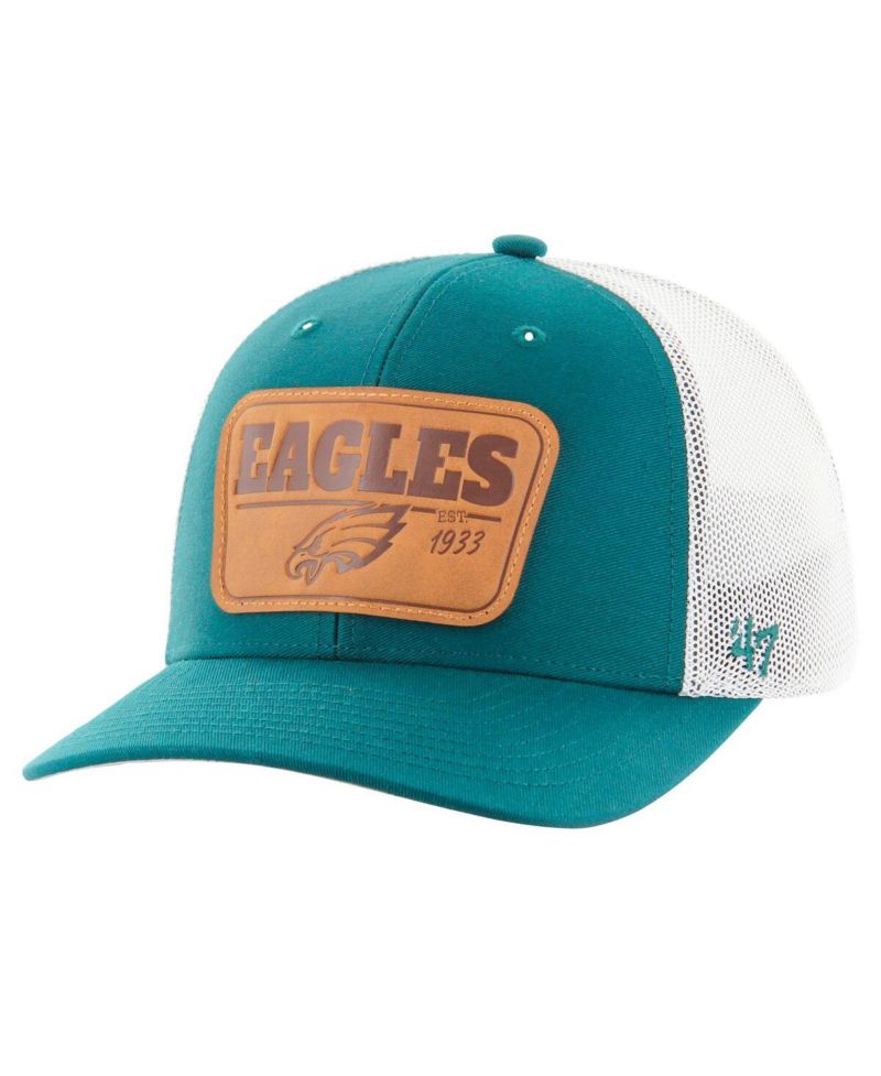Men's Midnight Green/White Philadelphia Eagles Thrash Trophy Flex Hat