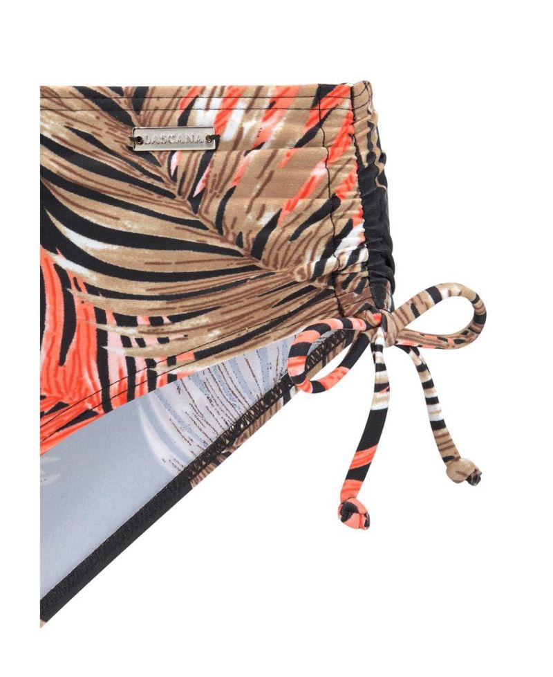 Women's Tropical Print Mid Rise Bikini Mid-Rise Swim Bottom