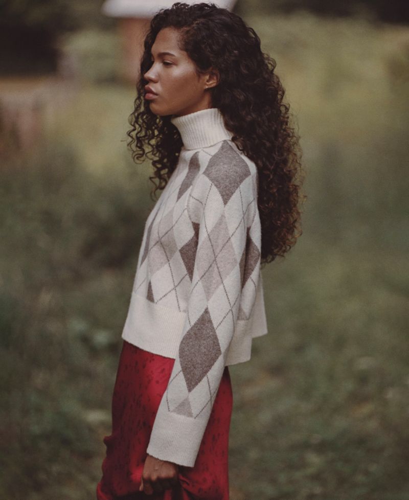 Women's Oversized Turtleneck Top