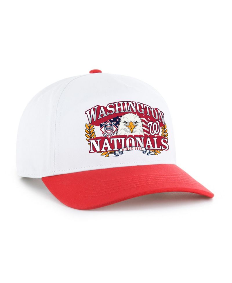Men's White, Red Washington Nationals Americana Eagle Hitch Adjustable Hat