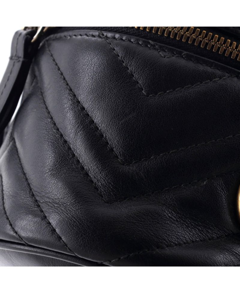 Mini GG Marmont Vanity Backpack Matelasse Leather