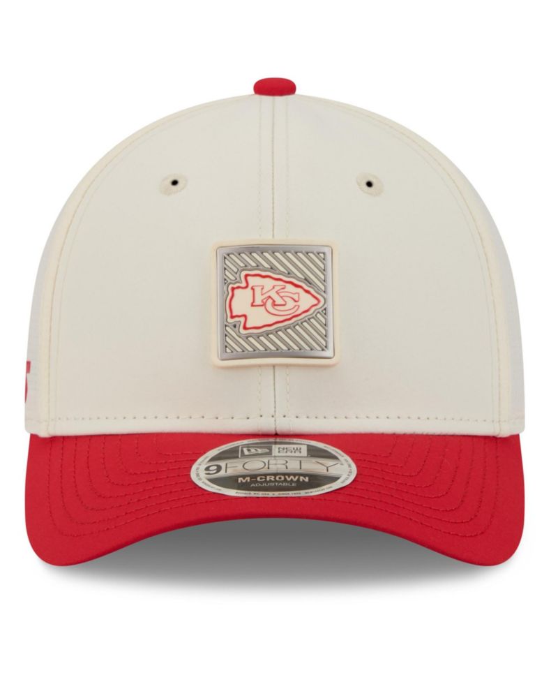 Men's Cream/Red Kansas City Chiefs 2026 NFL Training Camp 9FORTY Adjustable Hat