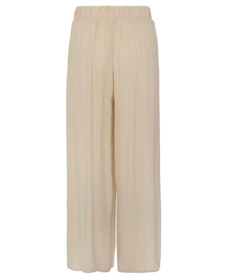 Women's Viscose Side Slit Wide Leg Everyday Comfort Pants