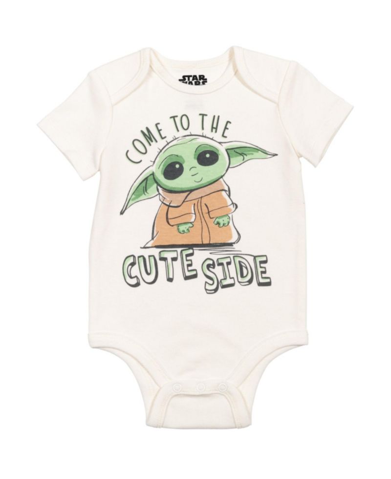 Baby Boys The Mandalorian Bodysuit Pants and Hat 3 Piece Outfit Set Newborn to