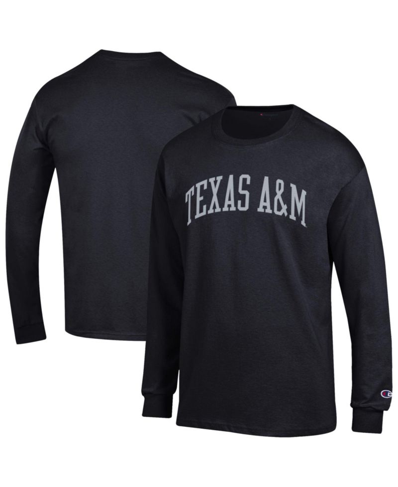 Men's Maroon Texas A&M Aggies Basic Arch Long Sleeve T-Shirt