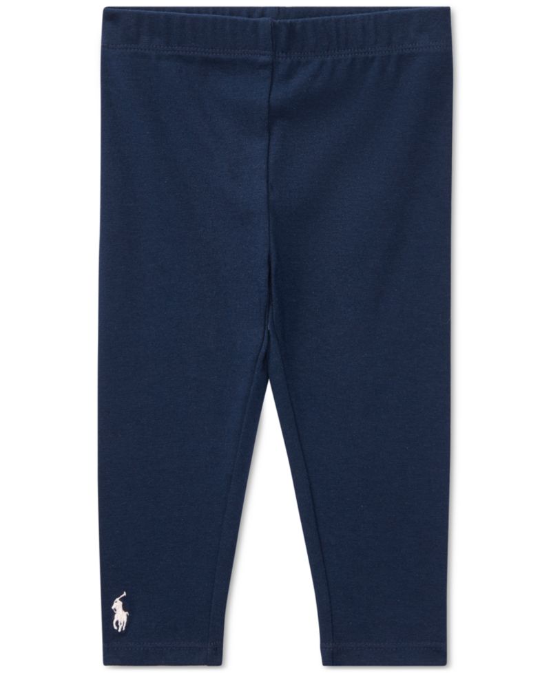 Baby Girls Stretch Cotton Leggings