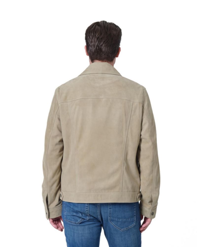 Men's Enzo Suede Shirt Jacket