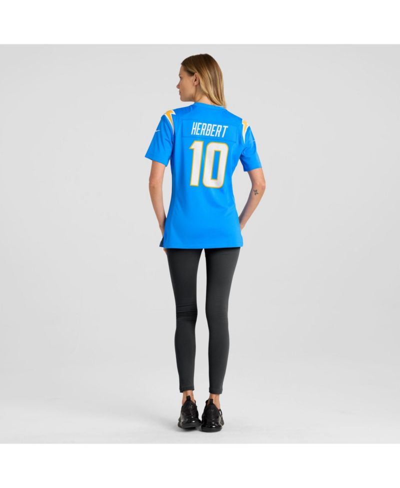 Women's Justin Herbert Powder Blue Los Angeles Chargers Game Jersey