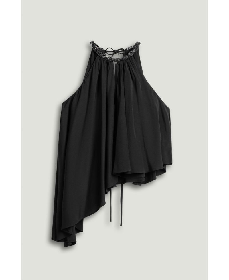 Women's Embellished Halter Blouse