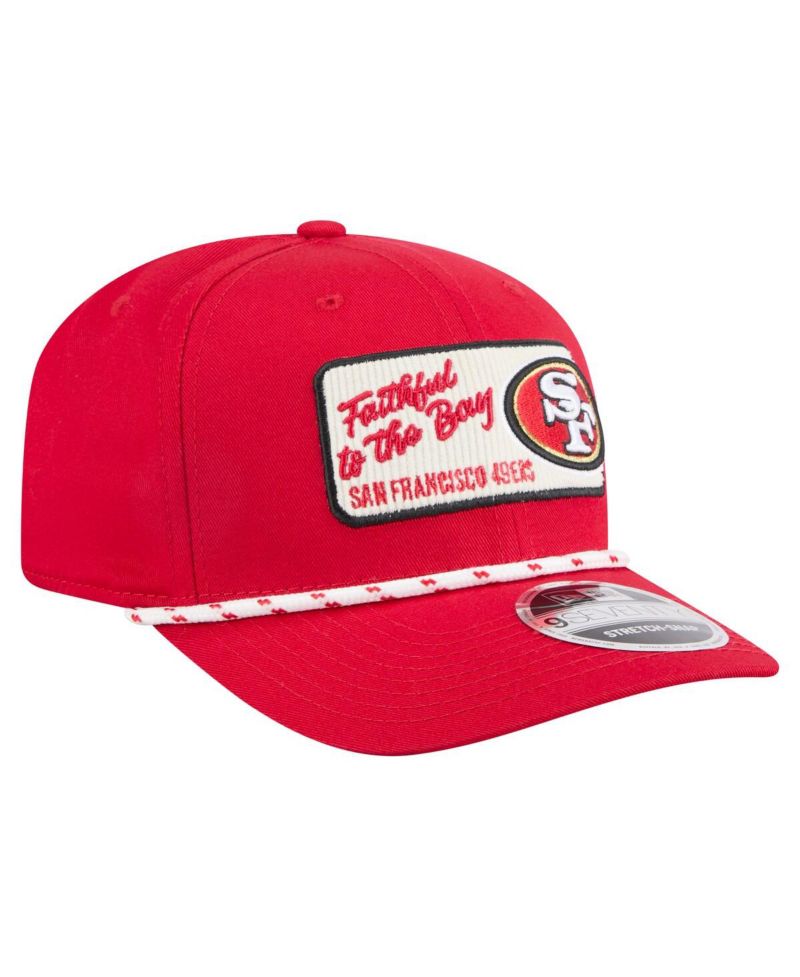 Men's Scarlet San Francisco 49ers Chant 9SEVENTY Stretch-Snap Hat