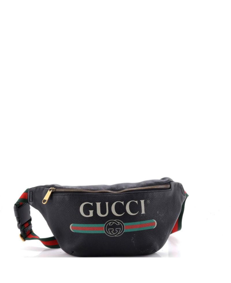 Logo Leather Belt Bag